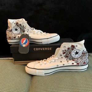 Converse All Star Grateful Dead Roses canvas shoes- NEVER WORN